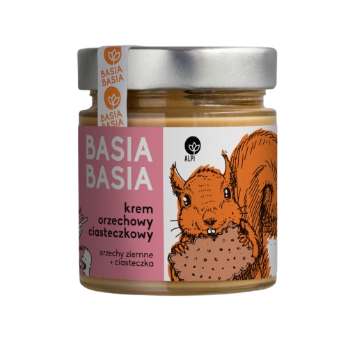 KREM ORZECHOWO-CIASTECZKOWY BASIA BASIA ALPI 210G