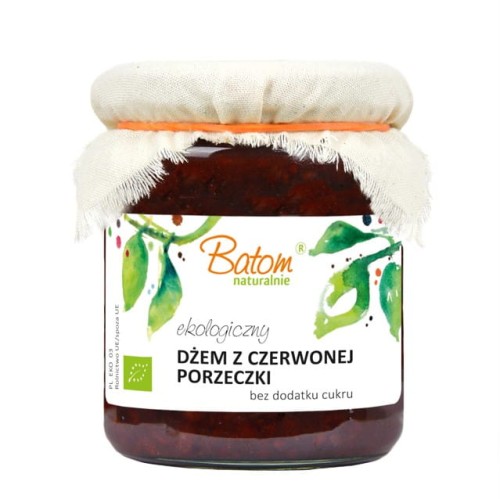 DŻEM Z CZERWONEJ PORZECZKI BEZ CUKRU 260G BIO BATOM