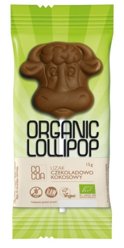 LIZAK CZEKOLADOWO-KOKOSOWY BEZGLUTENOWY BIO COCOA 15G