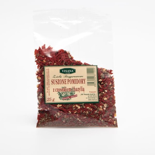 PRZYPRAWA POMIDORY SUSZONE CZOSNEK 25G VISANA