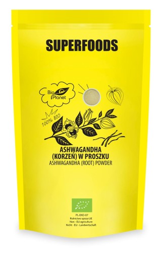 ASHWAGANDHA KORZEŃ W PROSZKU BIO PLANET 500G