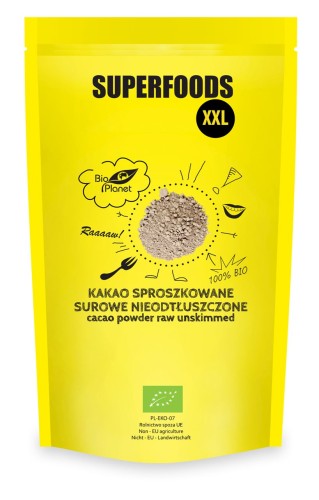 Kakao Surowe Sproszkowane Nieodtłuszczone BIO 400G