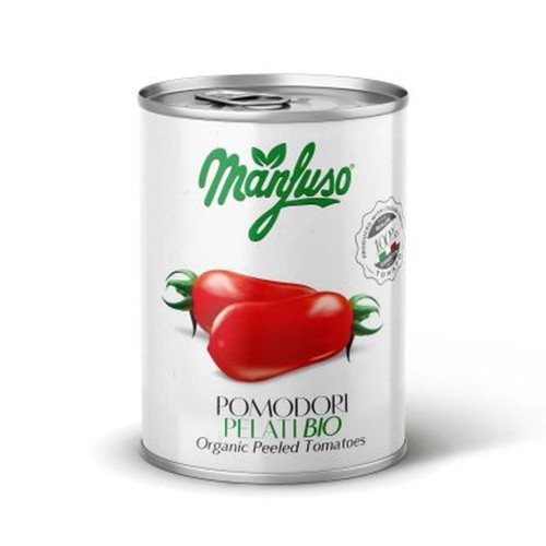 Pomidory Bez Skórki Bio Manfuso 400g