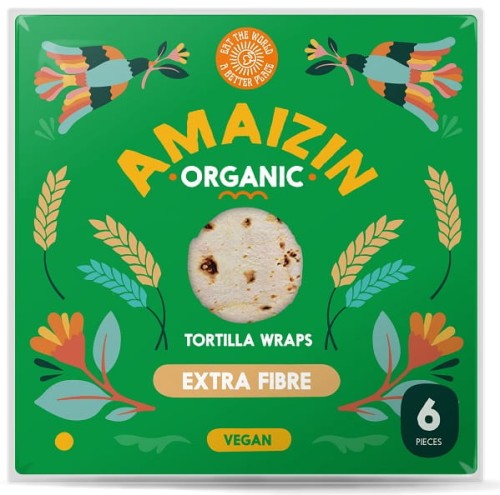 Tortilla Wrapy z Otrębami Ekologiczne Bio Amazin 240g