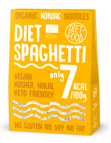 Makaron Konjac Spaghetti Bezglutenowy BIO 385g Diet Food