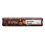 BATON Z MLECZNEJ CZEKOLADY Z NADZIENIEM ESPRESSO I KAWAŁKAMI WAFLI BIO 40 g - VIVANI