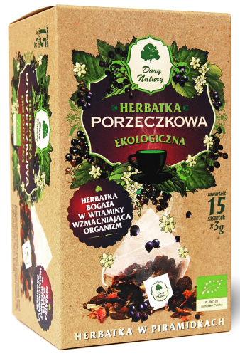 HERBATKA PORZECZKOWA PIRAMIDKI BIO (15 x 3 g) 45 g - DARY NATURY