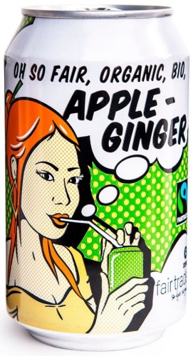 LEMONIADA GAZOWANA O SMAKU IMBIROWYM FAIR TRADE BIO 330 ml (PUSZKA) - OXFAM