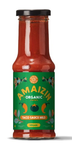 SOS DO TACO ŁAGODNY BEZGLUTENOWY BIO 220 g - AMAIZIN