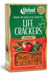KRAKERSY GRYCZANE Z SUSZONYMI POMIDORAMI I BAZYLIĄ RAW BEZ DODATKU CUKRÓW BEZGLUTENOWE BIO 90 g - LIFEFOOD