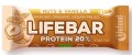 BATON PROTEINOWY Z ORZECHAMI I WANILIĄ RAW BEZ DODATKU CUKRÓW BEZGLUTENOWY BIO 47 g - LIFEFOOD